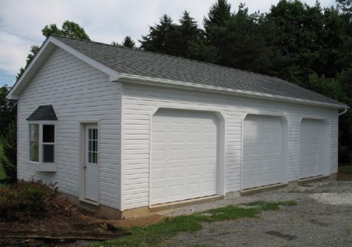 three-car barn garage